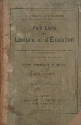 Petit livre de lecture et d'élocution. Livre du maître.‎ - 1